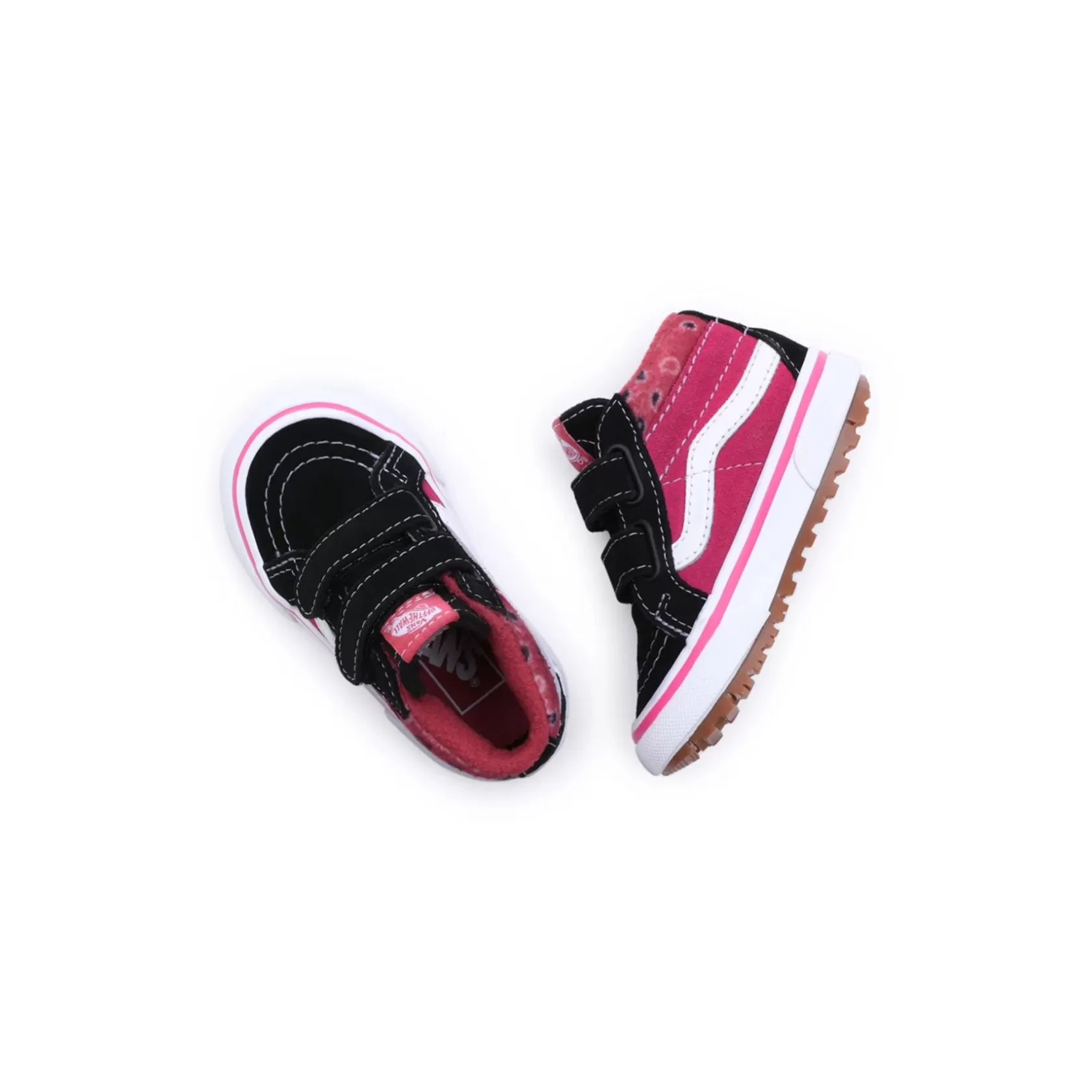 Vans Zapatillas Mte<Zapatillas De Bebe Con Cierre Adherente Paisley Sk8-Mid Reissue Mte-1 (1-4 Anos) Negro, Rosa