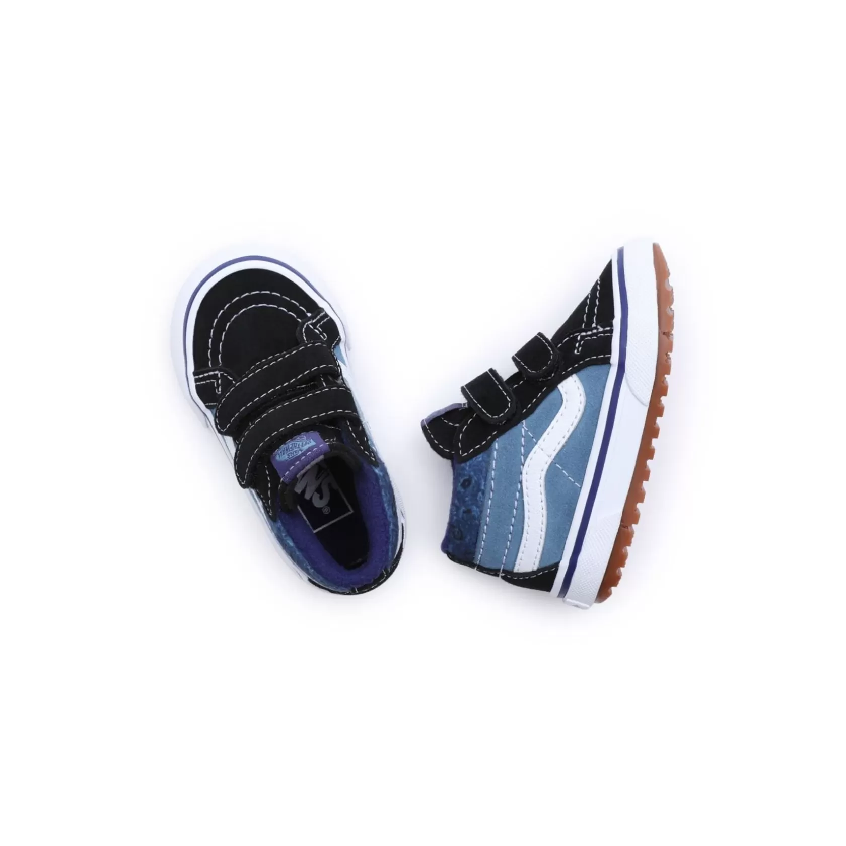 Vans Zapatillas Mte<Zapatillas De Bebe Con Cierre Adherente Paisley Sk8-Mid Reissue Mte-1 (1-4 Anos) Azul, Negro