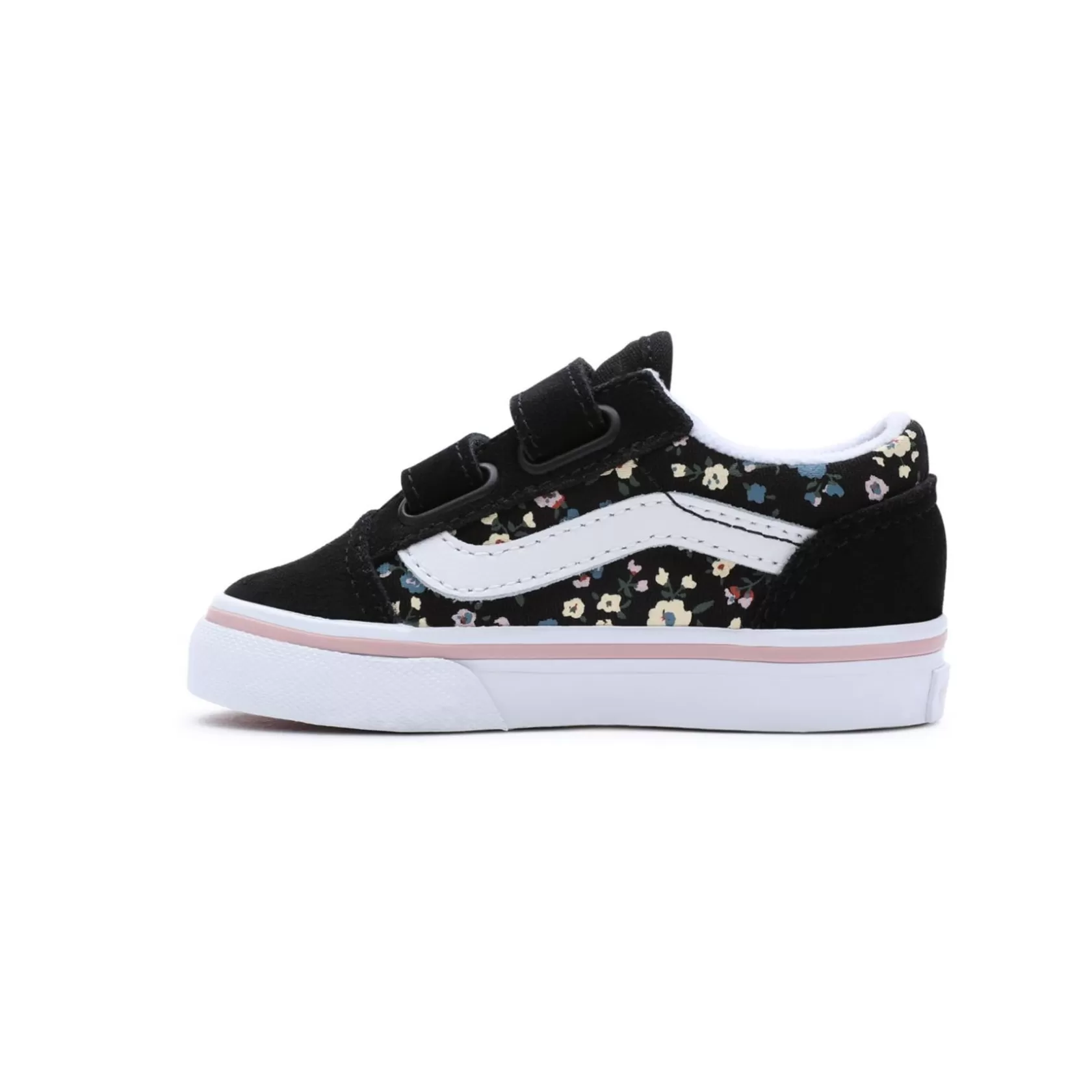 Vans Easy On, Easy Off<Zapatillas De Bebe Floral Old Skool Hook And Loop (1-4 Anos) Negro