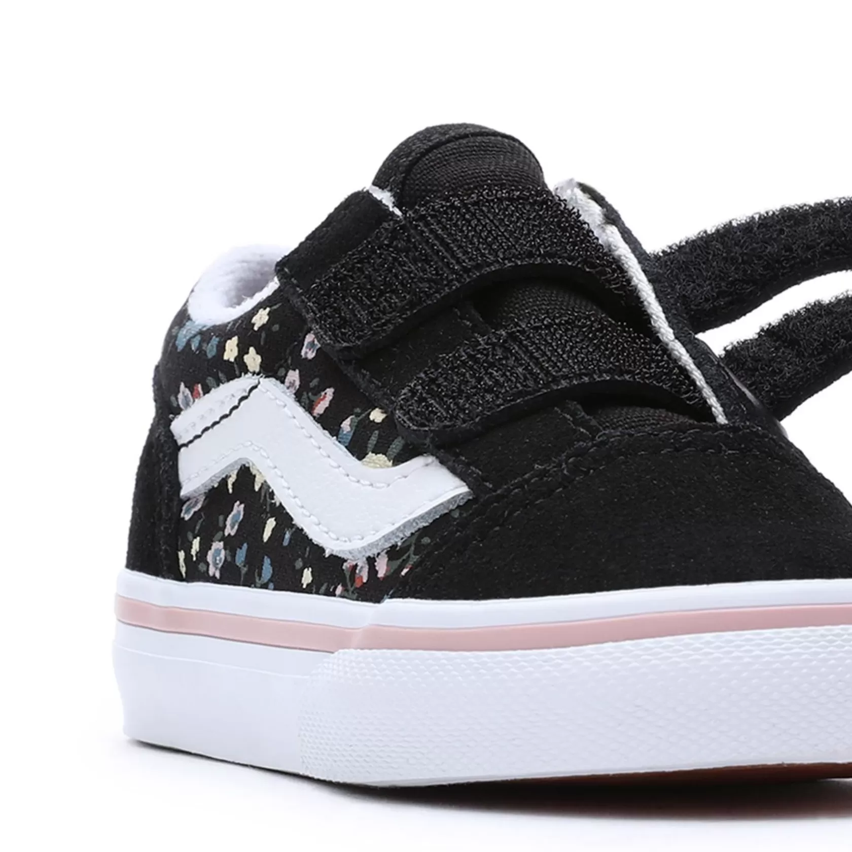 Vans Easy On, Easy Off<Zapatillas De Bebe Floral Old Skool Hook And Loop (1-4 Anos) Negro