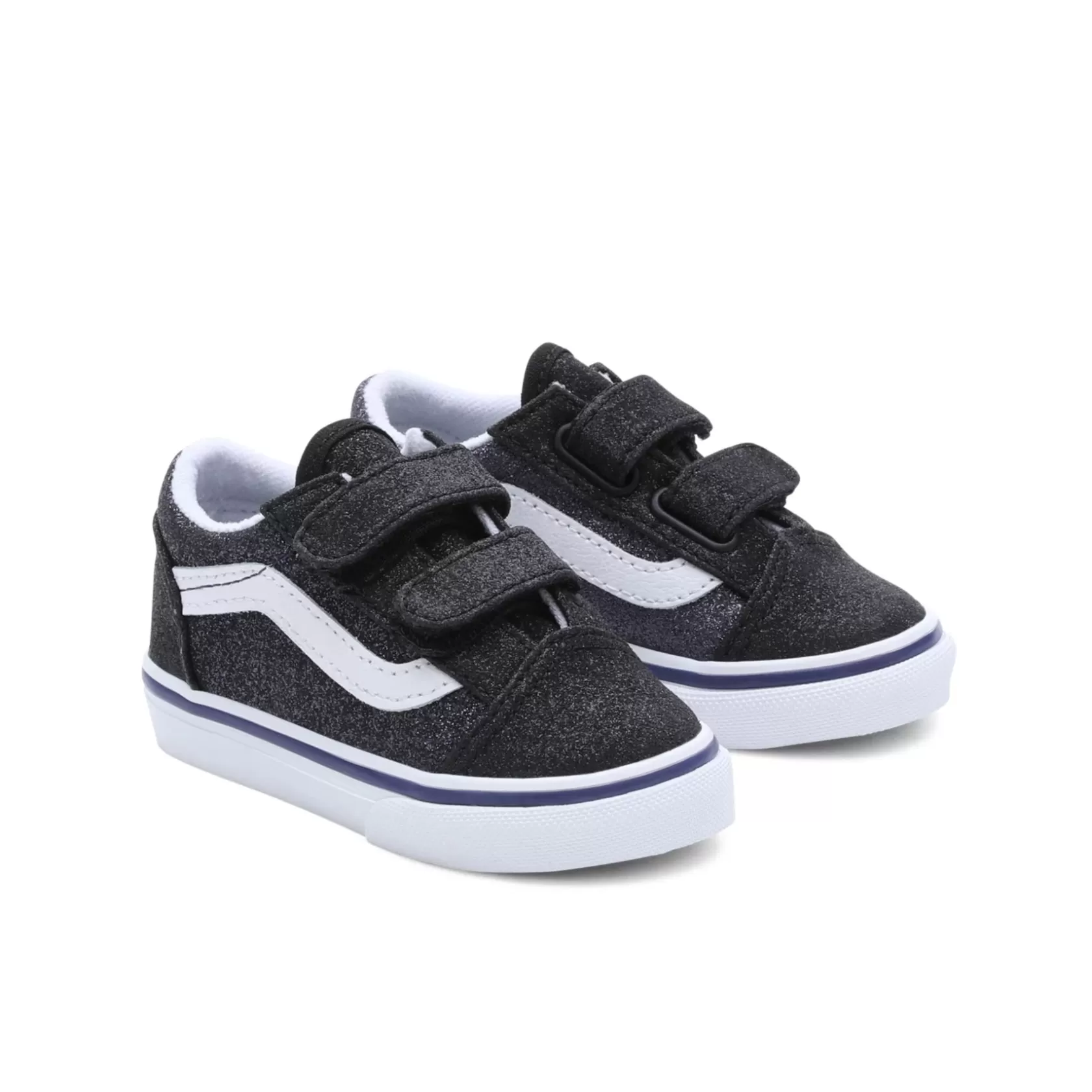 Vans Easy On, Easy Off<Zapatillas De Bebe Glitter Old Skool De Dos Tonos (1-4 Anos) Negro