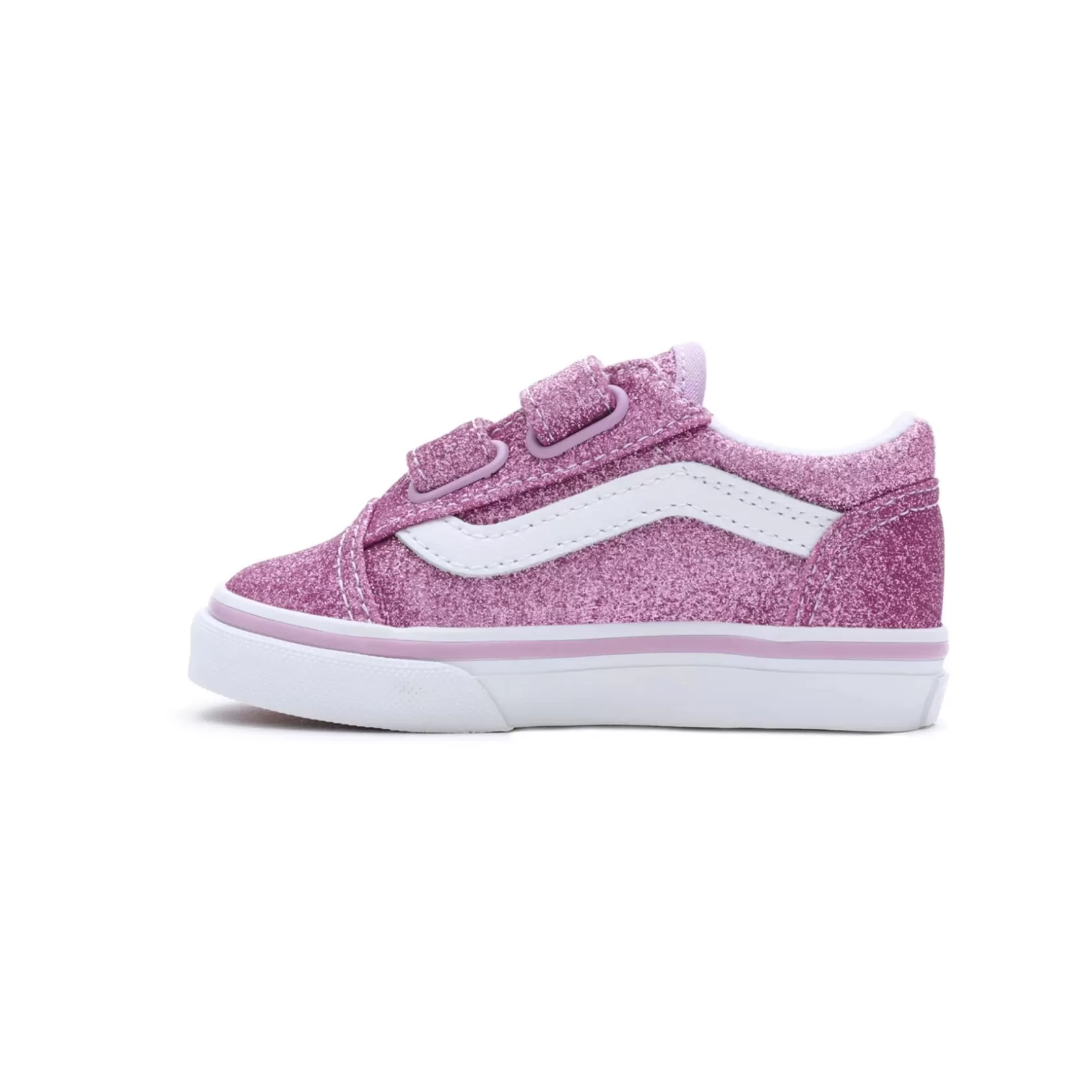Vans Easy On, Easy Off<Zapatillas De Bebe Glitter Old Skool Hook And Loop (1-4 Anos) Purpura