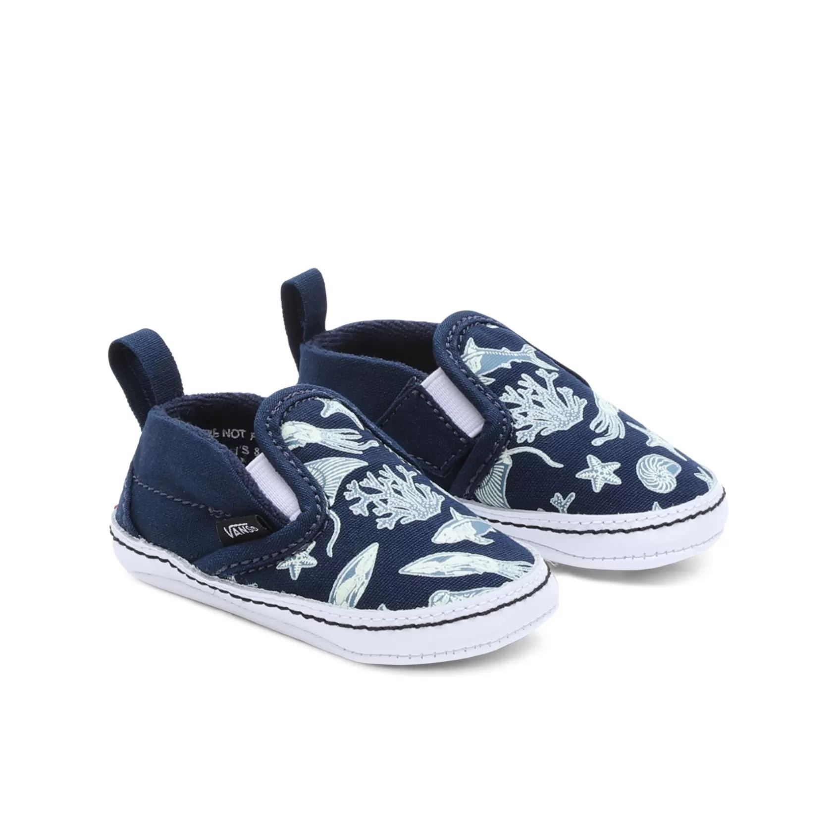 Vans Classics<Zapatillas De Bebe Slip-On Crib Con Cierre Adherente (0-1 Anos) Azul
