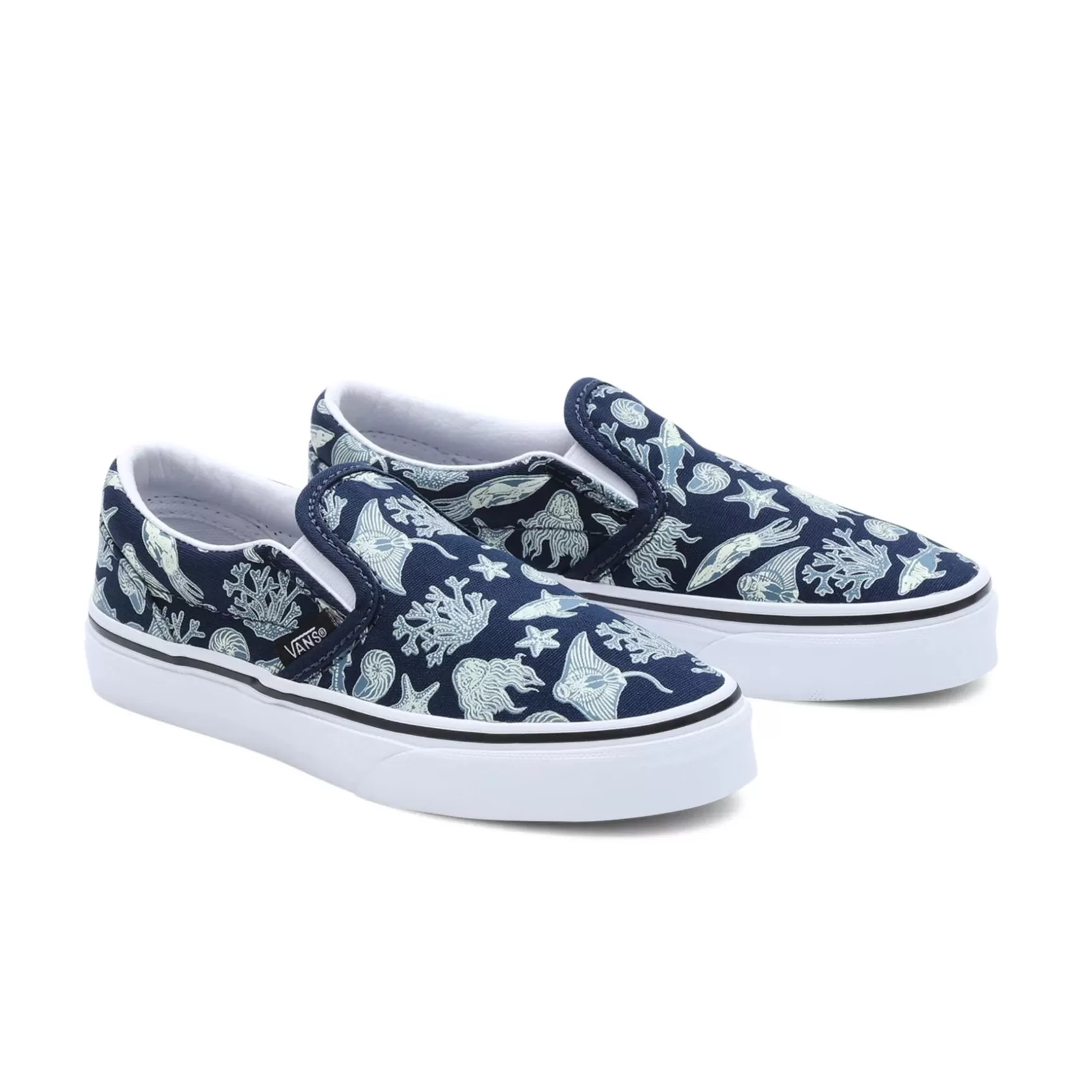 Vans Zapatillas Niño (4-8 Años)<Zapatillas De Niños Classic Slip-On Glow Xray Ocean (4-8 Anos) Azul