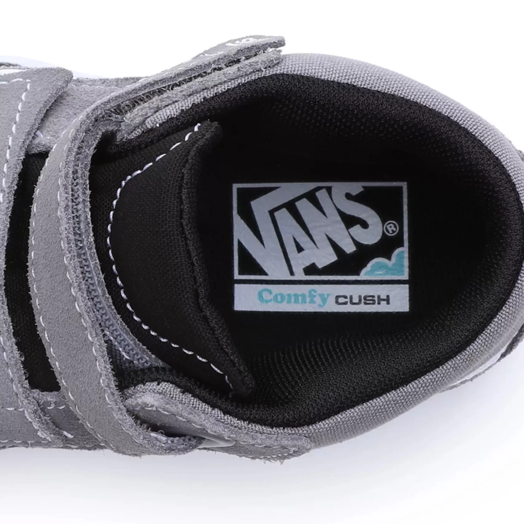 Vans Easy On, Easy Off<Zapatillas De Niños Comfycush New Skool Mid Hook And Loop (4-8 Anos) Gris