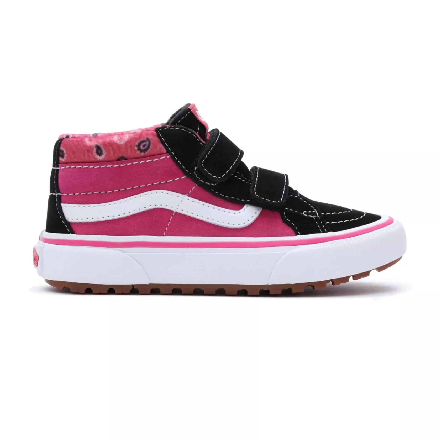 Vans Zapatillas Mte<Zapatillas De Niños Con Cierre Adherente Paisley Sk8-Mid Reissue Mte-1 (4-8 Anos) Negro, Rosa
