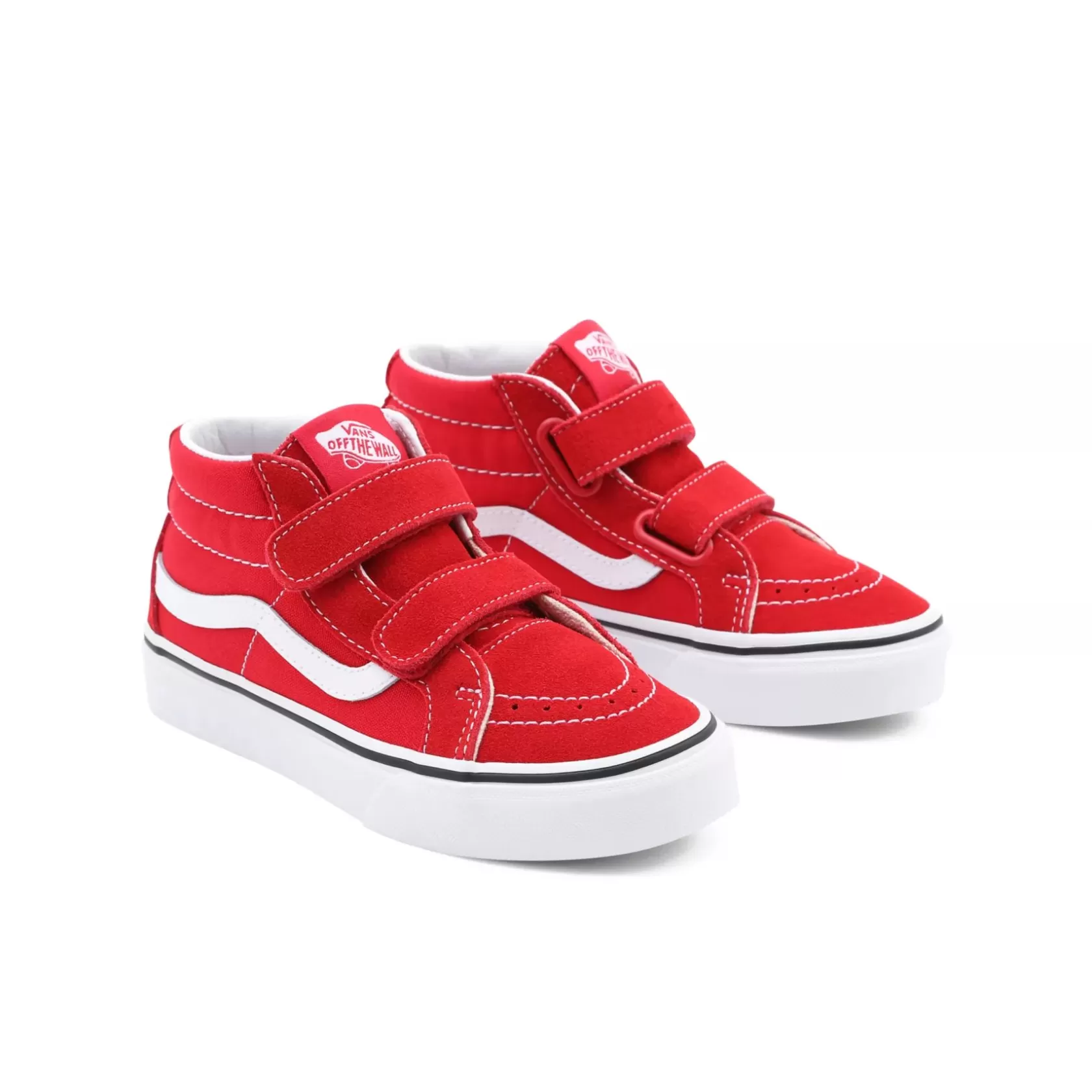 Vans Easy On, Easy Off<Zapatillas De Niños Con Cierre Adherente Sk8-Mid Reissue Con Cierre De (4-8 Anos) Rojo