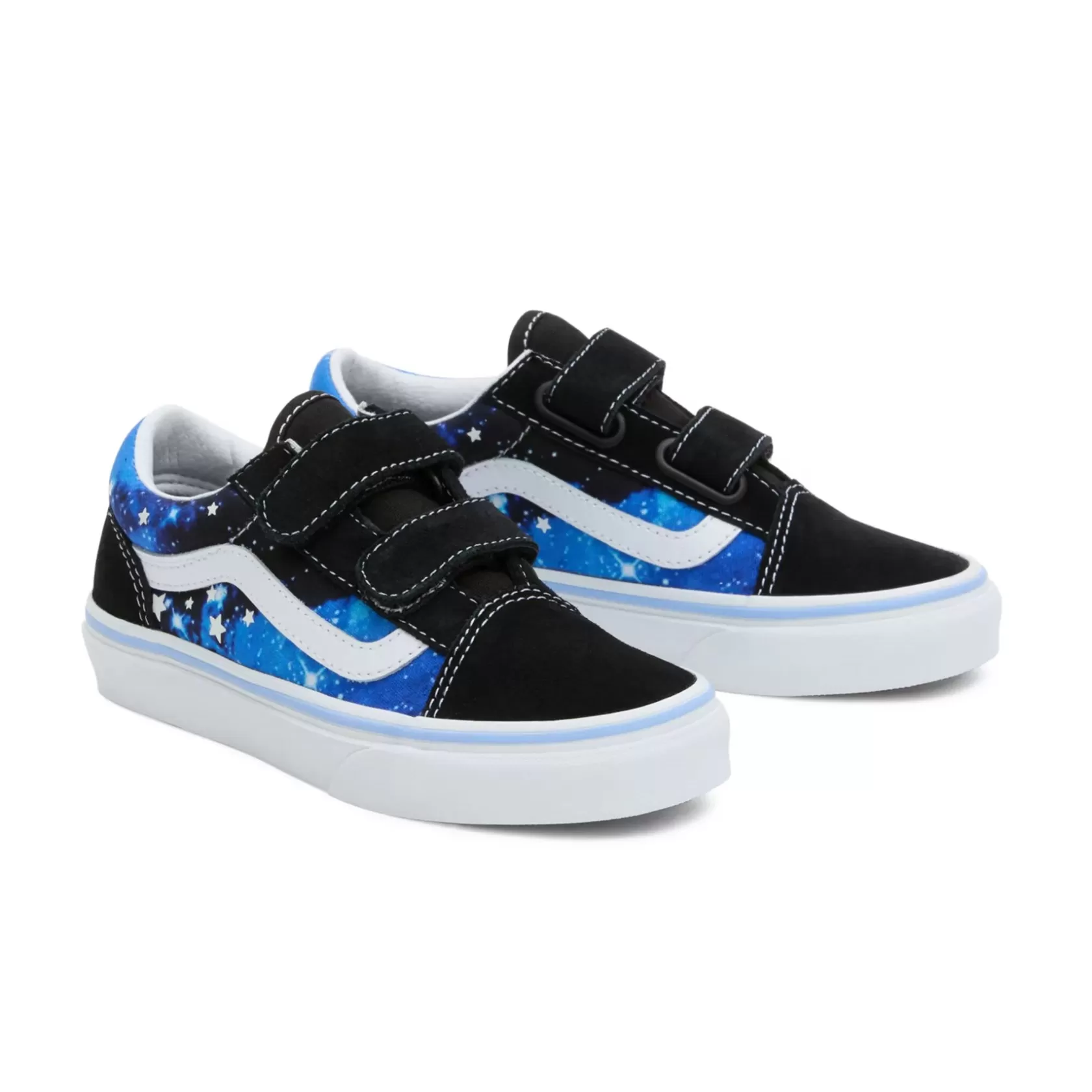 Vans Easy On, Easy Off<Zapatillas De Niños Old Skool Con Cierre Adherente (4-8 Anos) Azul, Negro