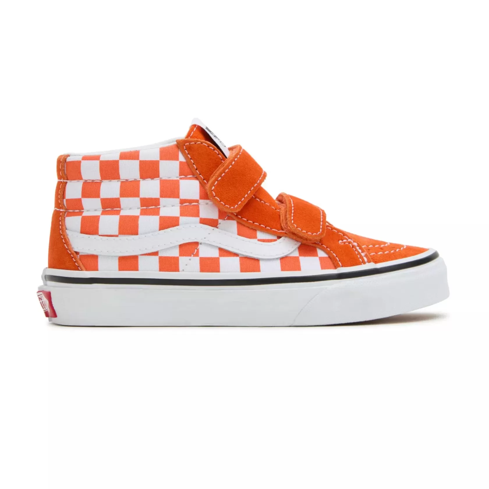 Vans Easy On, Easy Off<Zapatillas De Niños Sk8-Mid Reissue Checkerboard Con Cierre Autoadherente (4-8 Anos) Naranjo