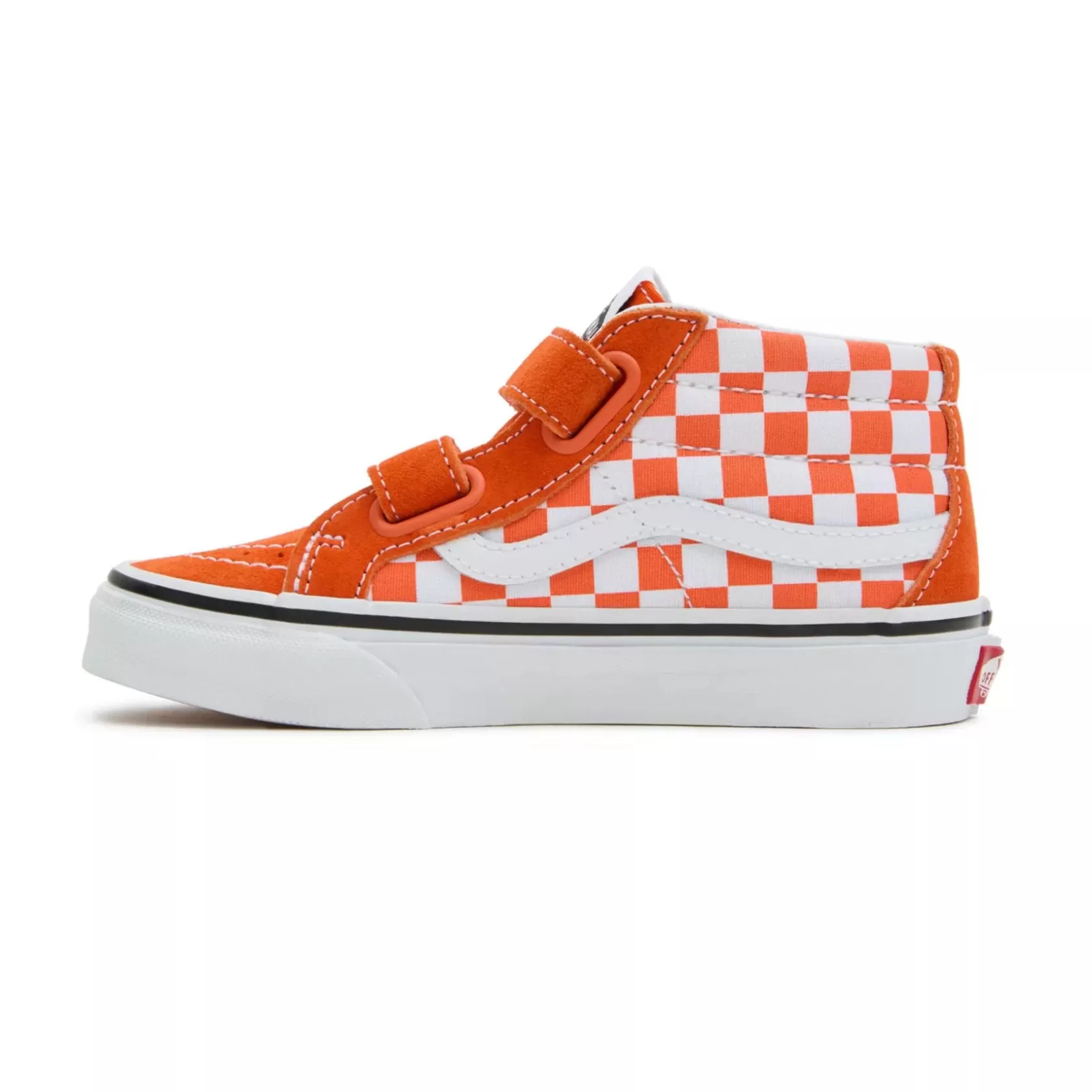 Vans Easy On, Easy Off<Zapatillas De Niños Sk8-Mid Reissue Checkerboard Con Cierre Autoadherente (4-8 Anos) Naranjo
