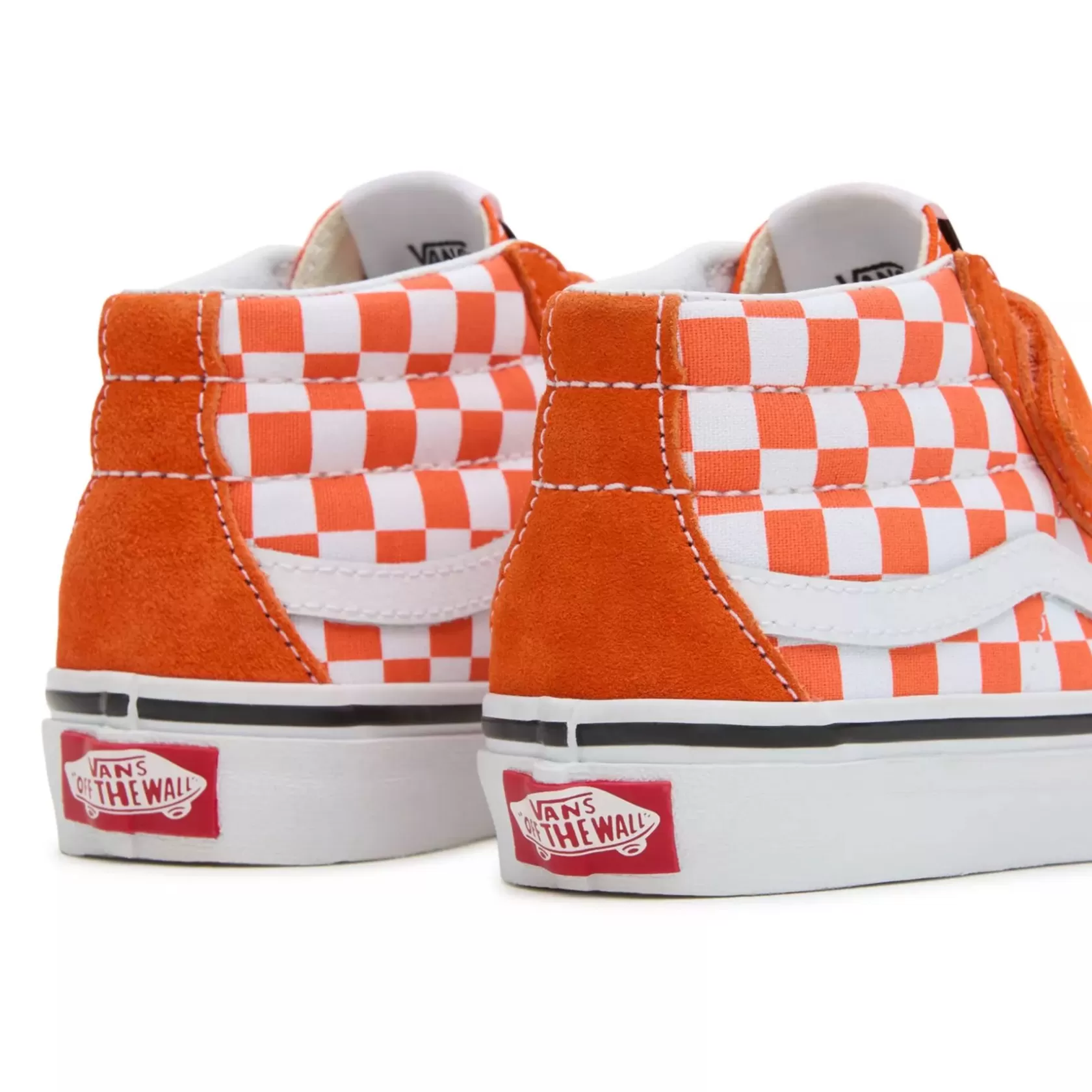 Vans Easy On, Easy Off<Zapatillas De Niños Sk8-Mid Reissue Checkerboard Con Cierre Autoadherente (4-8 Anos) Naranjo