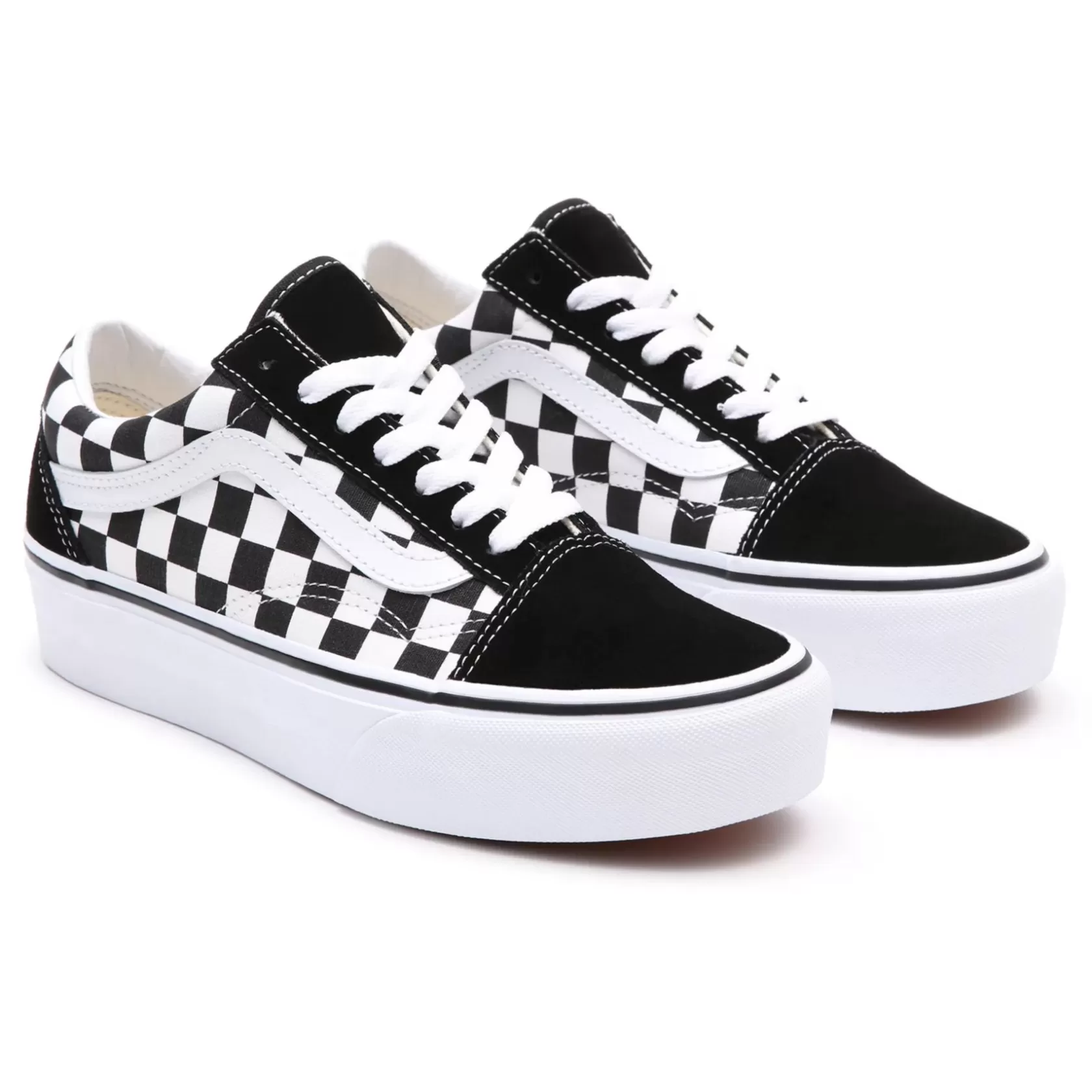 Vans Zapatillas Plataforma<Zapatillas Old Skool Con Plataforma Y Estampado A Cuadros Negro