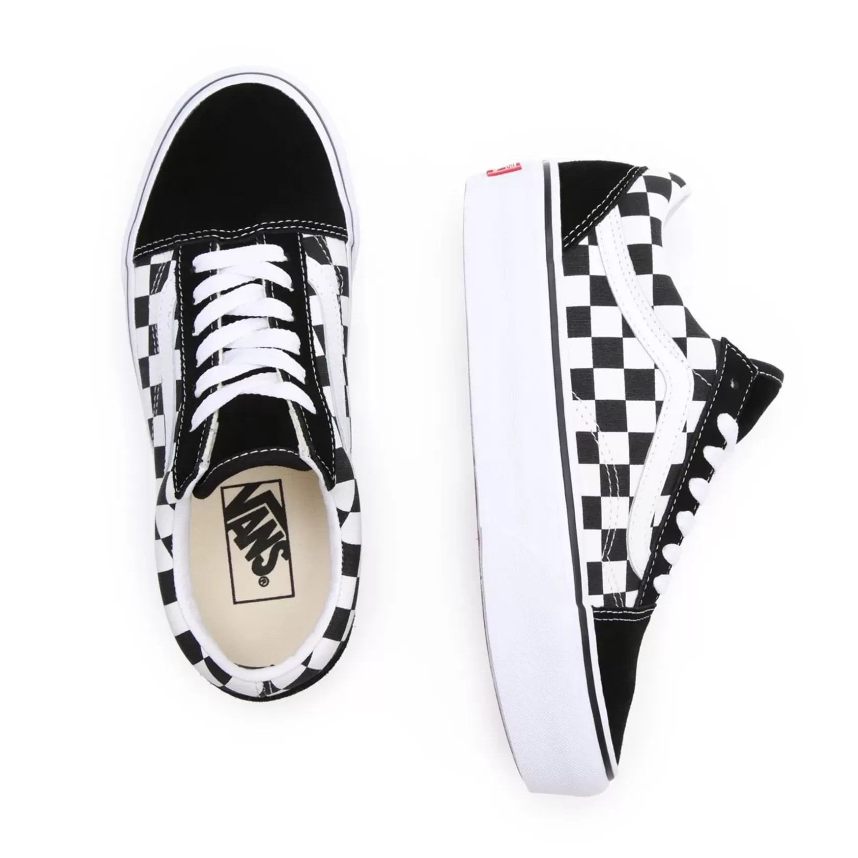 Vans Zapatillas Plataforma<Zapatillas Old Skool Con Plataforma Y Estampado A Cuadros Negro