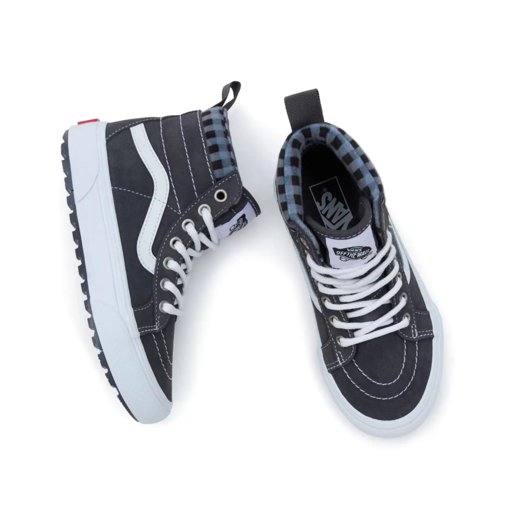Vans Zapatillas Niño (4-8 Años)<Zapatillas Sk8-Hi Mte-1 Con Estampado De Cuadros De Niños (4-8 Anos) Gris, Blanco