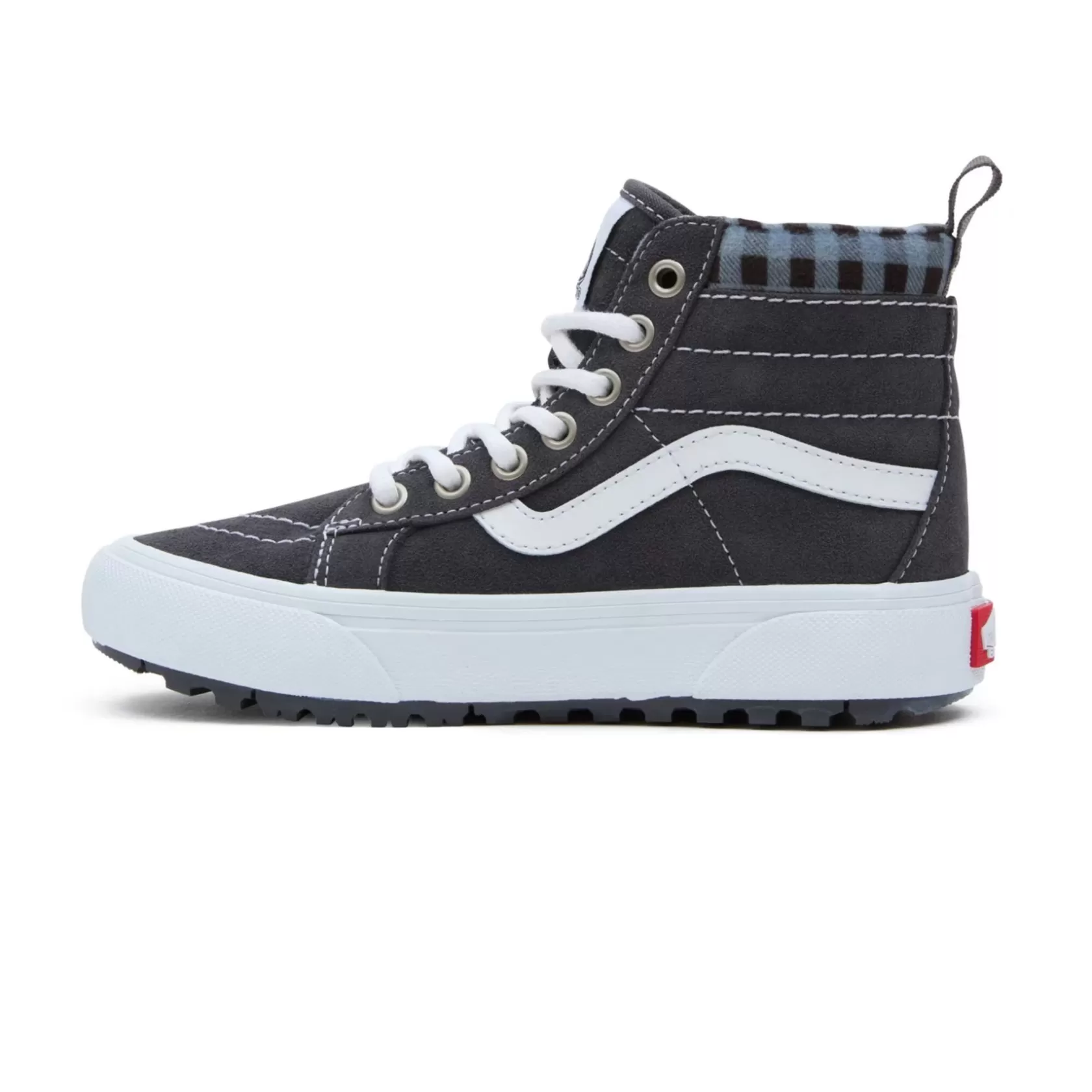 Vans Classics<Zapatillas Sk8-Hi Mte-1 Con Estampado De Cuadros De Niños (4-8 Anos) Gris, Blanco