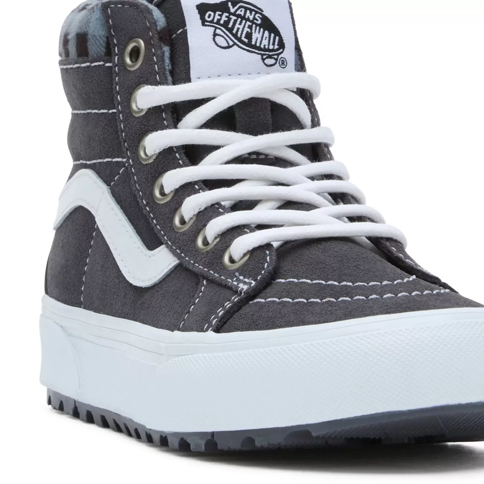 Vans Classics<Zapatillas Sk8-Hi Mte-1 Con Estampado De Cuadros De Niños (4-8 Anos) Gris, Blanco